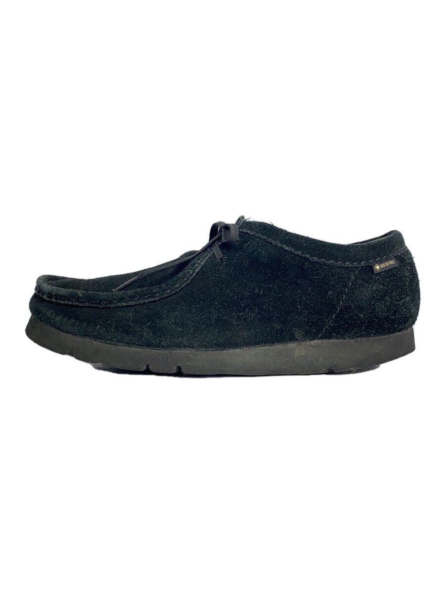 【中古】Clarks◆Wallabee GTX/GORE-TEX/26.5糎/BLK/スウェード/261494497085【シューズ】