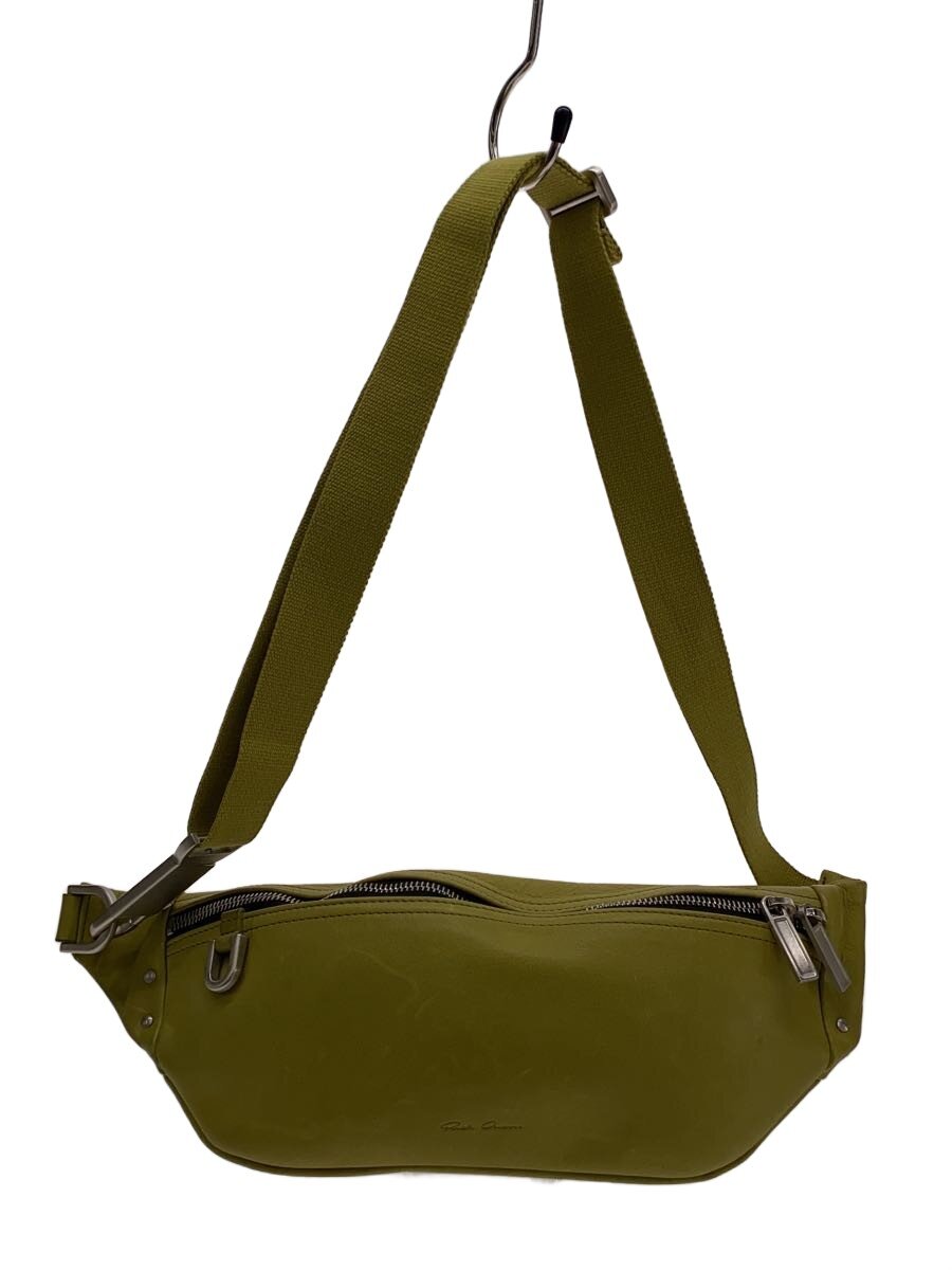 【中古】Rick Owens◆GEOBUMBAG ACID/御徒面子/なめし革/GRN//【御徒面子】