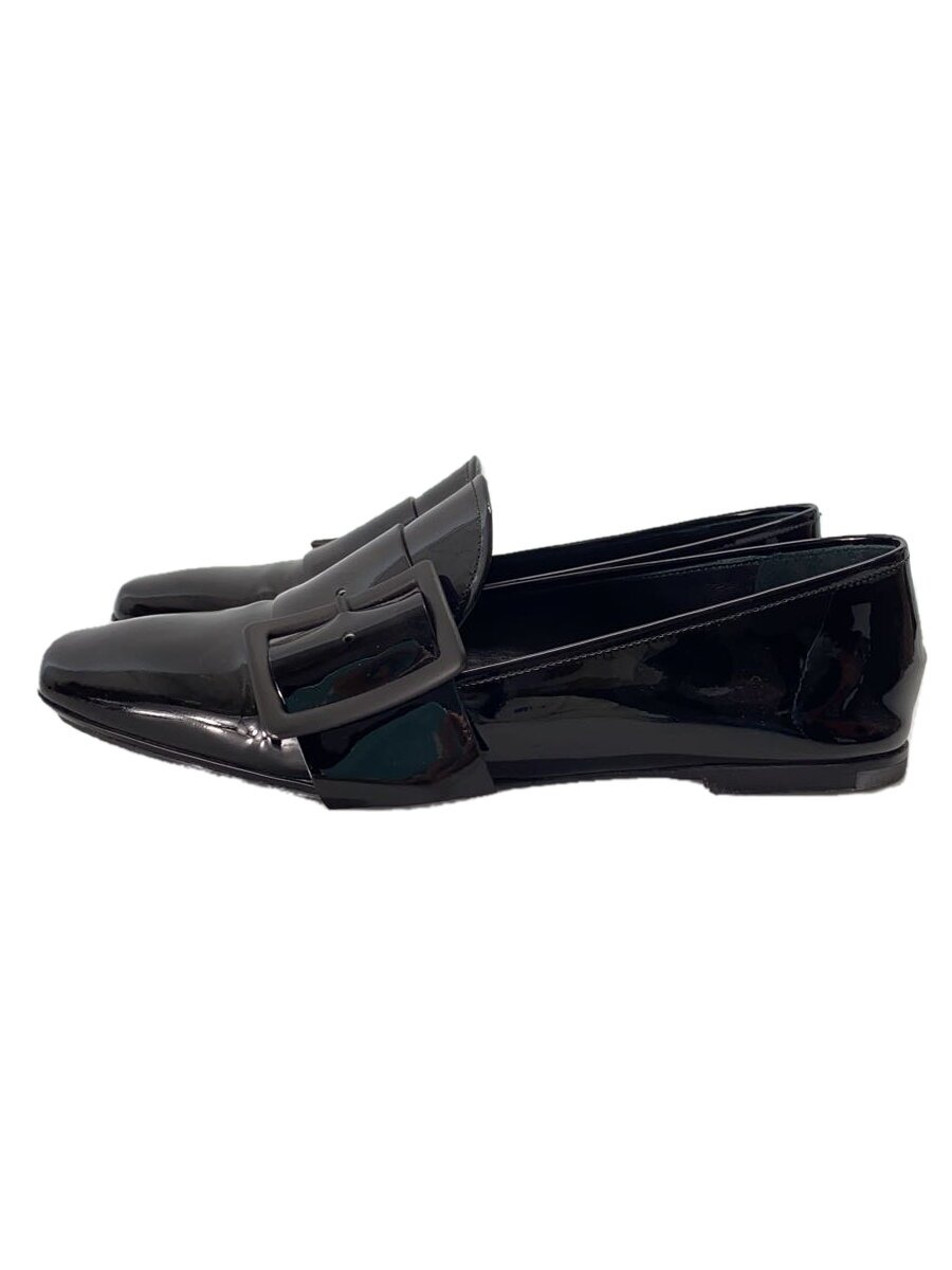 【中古】JIL SANDER◆置き目毛皮/35/BLK/エナメル/JS28001/0AS7H6【シューズ】