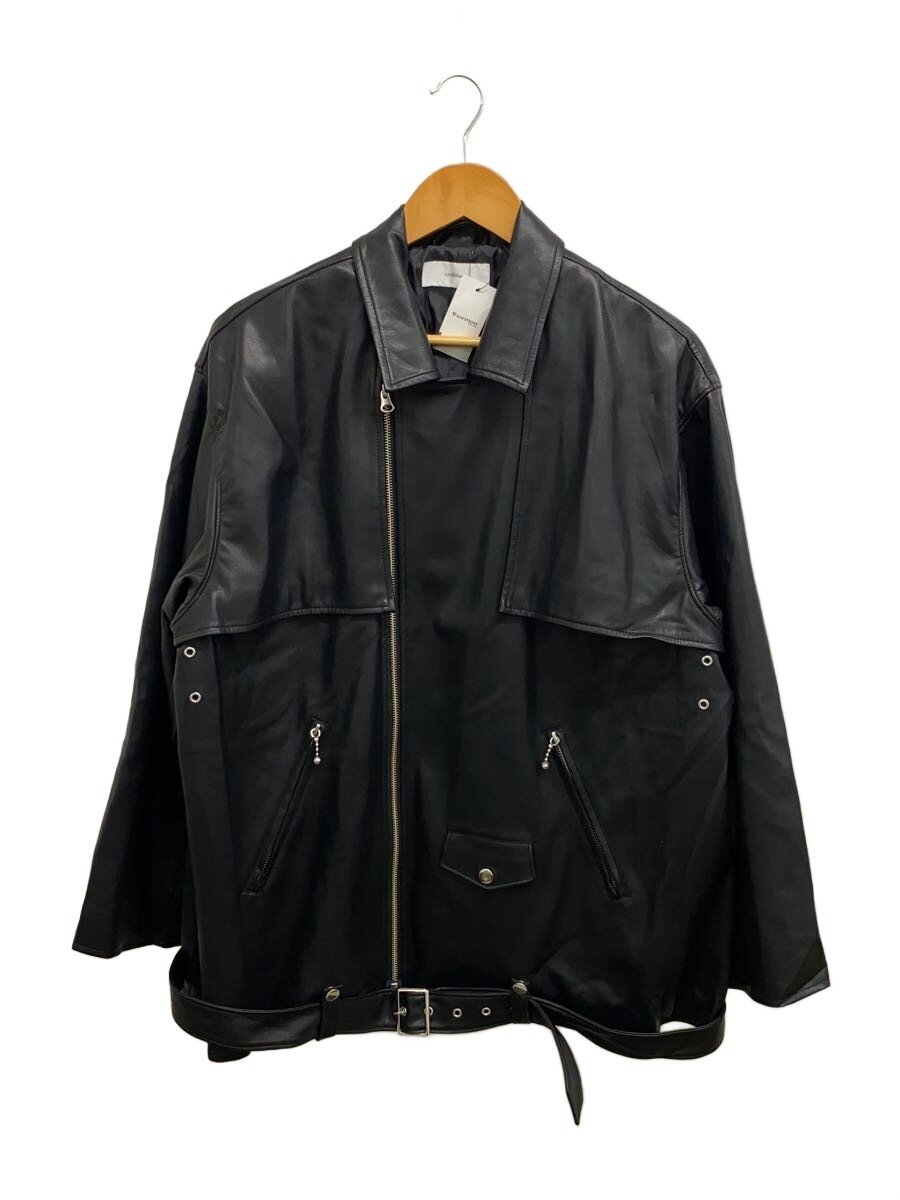 【中古】ADRER◆レザージャケット・ブルゾン/S/ポリエステル/BLK/無地/ADTOY0921005【メンズウェア】｜2ｎｄ STREET 店
