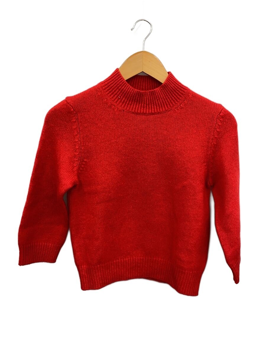 【中古】robe de chambre COMME des GARCONS◆編み物・プルオーバー/--/羊毛/RED/RN-040230//【キッズ】