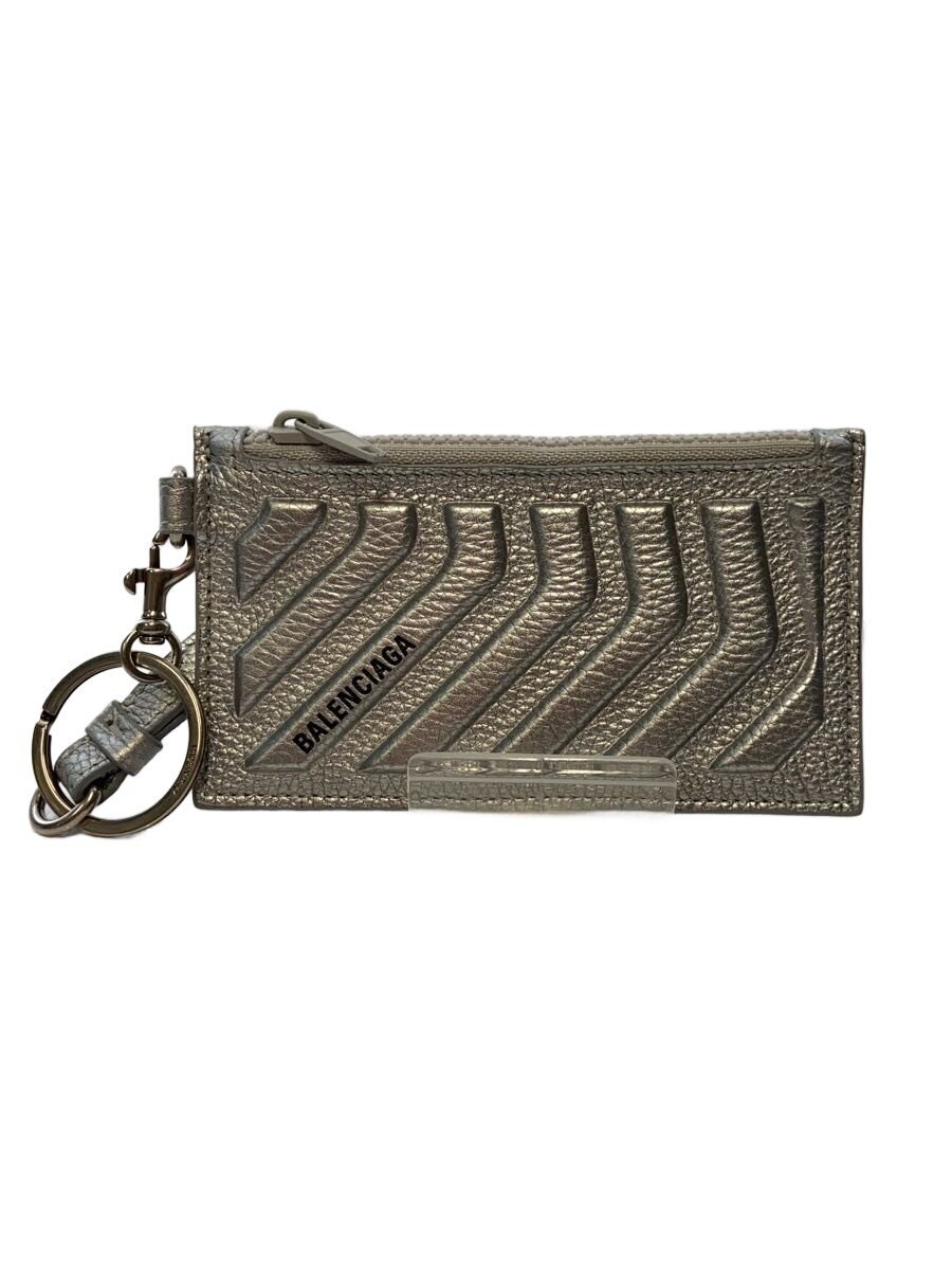 【中古】BALENCIAGA◆歌留多容れもの/SLV/無地/メンズ/6834252103I/シボ工業なめし革製鋳貨\u0026歌留多容れもの【服飾雑貨他】