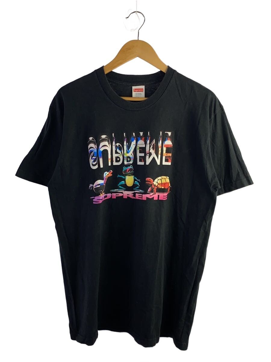 【中古】Supreme◆プルオーバー/L/綿織物/BLK/無地【メンズウェア】