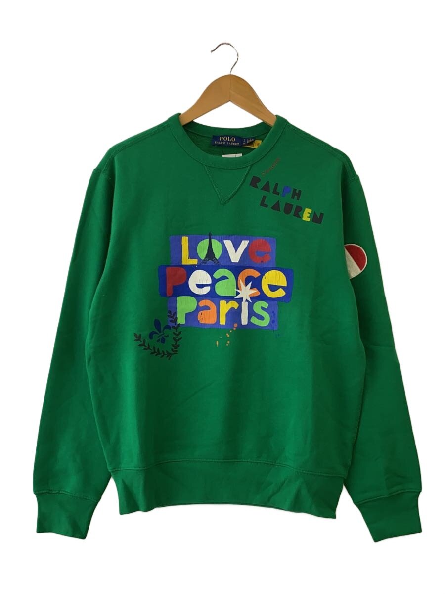 【中古】POLO RALPH LAUREN◆流汗/S/綿織物/GRN【メンズウェア】