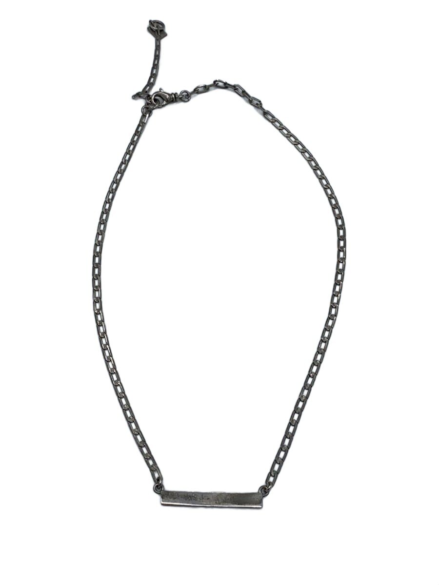 【中古】JOHN LAWRENCE SULLIVAN◆Plate Top Necklace/SLV/とっ始め有/メンズ【服飾雑貨他】