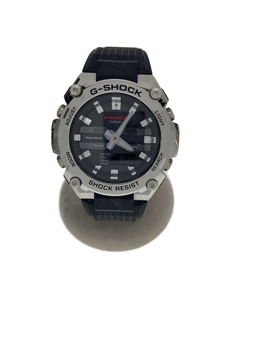 【中古】CASIO◆ソーラー腕時計_G-SHOCK/デジアナ/ラバー/BLK/BLK/SS【服飾雑貨他】|2nd STREET 店