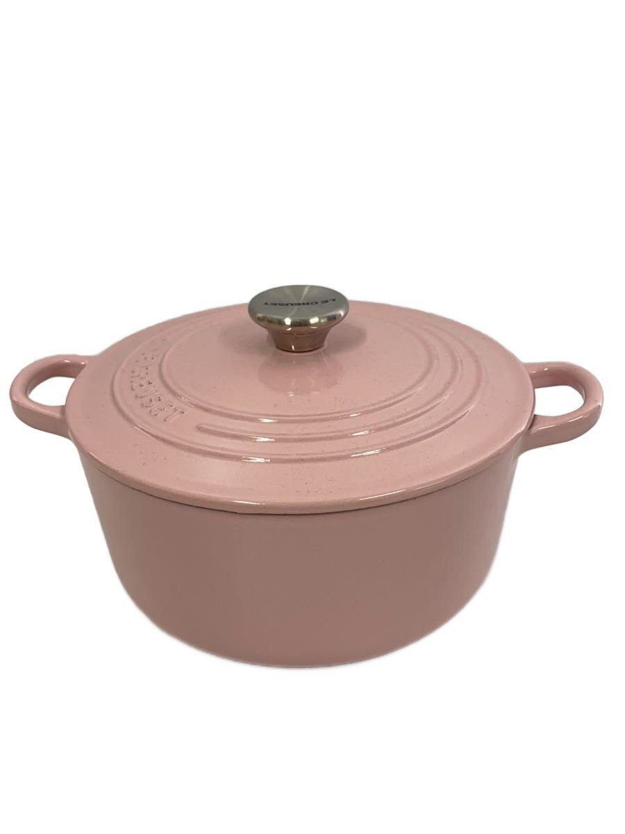 【中古】LE CREUSET◆シグニチャーココット/鍋/PNK//【勝手もと装置】