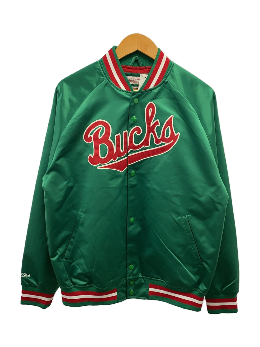 【中古】mitchell&ness◆スタジャン/M/ポリエステル/GRN//【メンズウェア】|2nd STREET 店