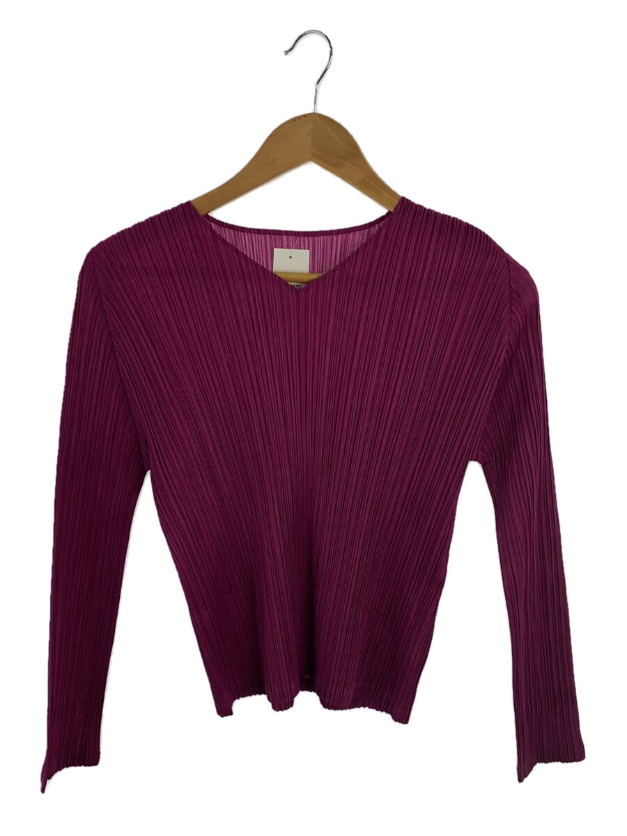 【中古】PLEATS PLEASE ISSEY MIYAKE◆長袖プルオーバー/3/綿織物/PNK/PP93-JK201【レディースお召しもの】