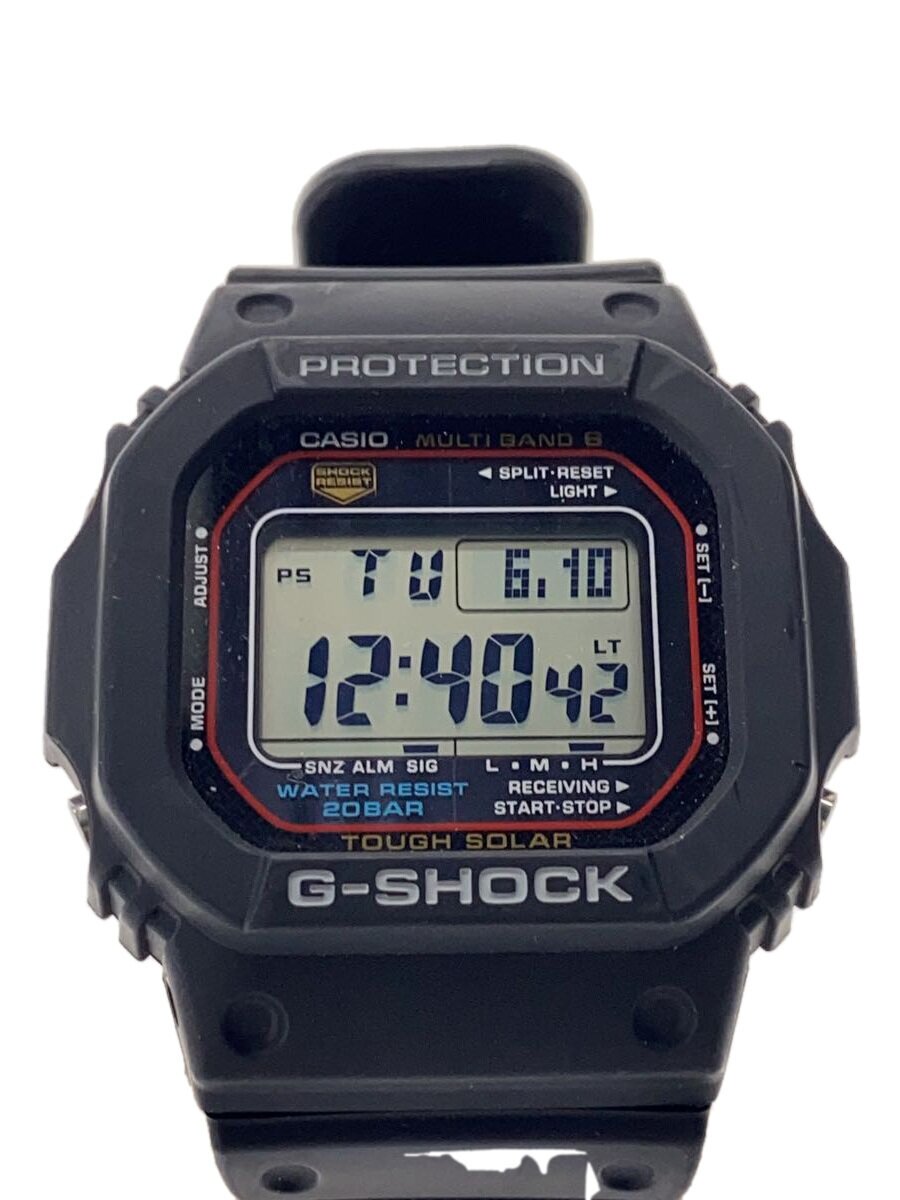 【中古】CASIO◆ウオッチ/デジタル/天然ゴム/CLR/BLK/GW-M5610U【服飾雑貨他】