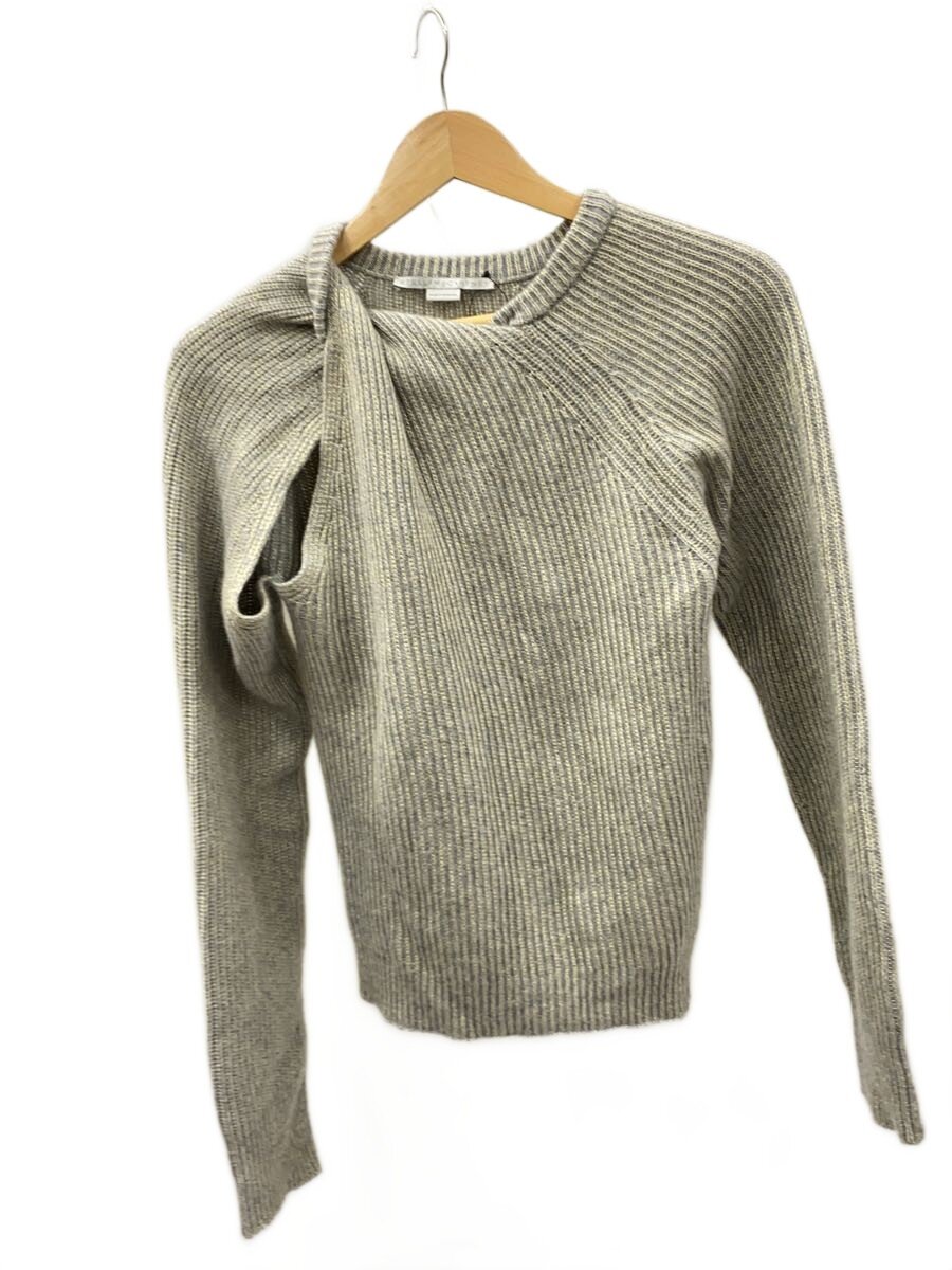 【中古】STELLAMcCARTNEY◆編み物・プルオーバー(朦々たる)/XS/カシミヤ/GRY/6k0470 3s2418//【レディース御召しもの】