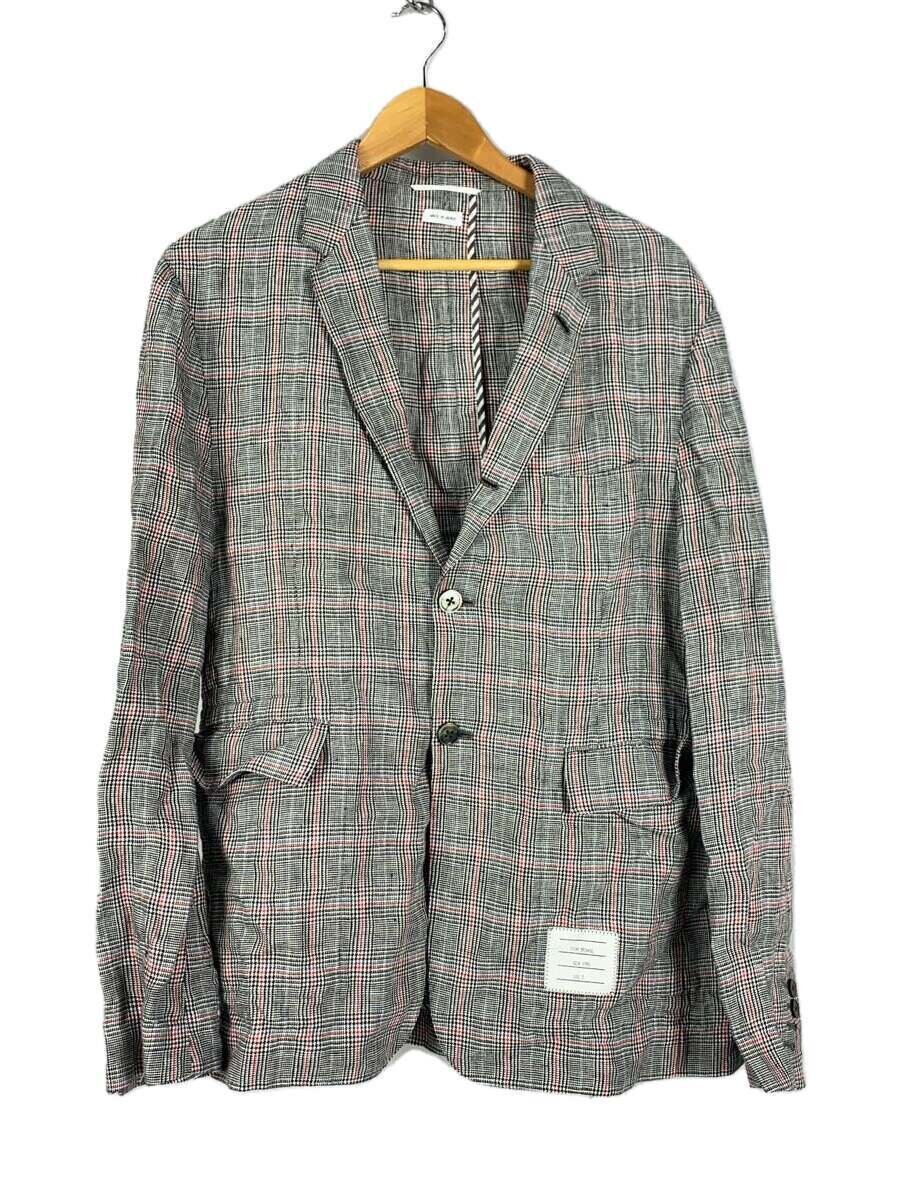 【中古】THOM BROWNE. NEW YORK◆長袖シャツ/3/リネン/BLK/チェック/A0141121030【メンズウェア】|2nd STREET 店