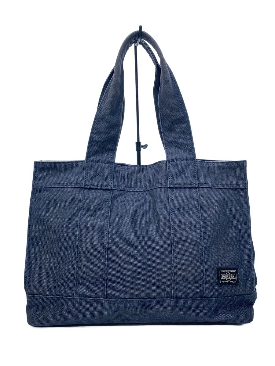【中古】PORTER◆スモーキー/トートバッグ/--/NVY//【御徒面子】