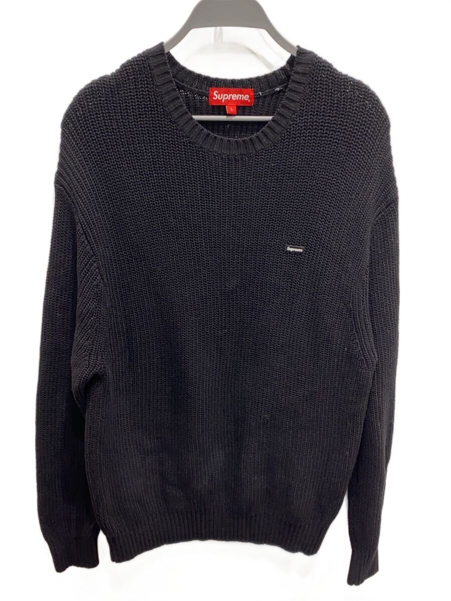 【中古】Supreme◆Small Box Sweater/編み物・プルオーバー/L/綿織物/BLK【メンズウェア】
