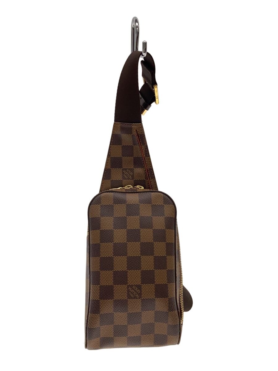 【中古】LOUIS VUITTON◆ジェロニモス_ダミエ・エベヌ/PVC/BRW【御徒面子】