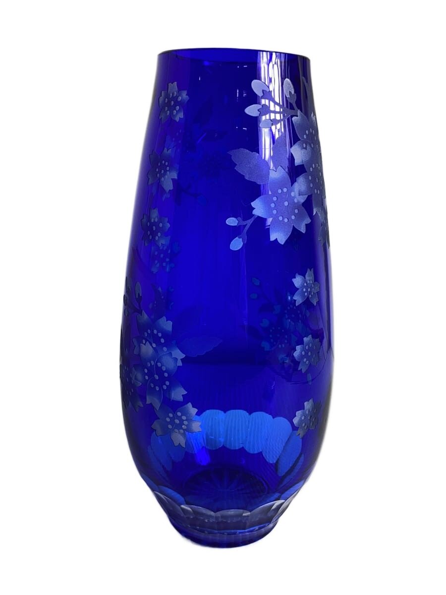 【ポーランド製 POLONIA クリスタル花瓶】色被せ切子 高さ24cm 美品 POLONIA 切子 フラワーベース ポーランド製 POLONIA クリスタル花瓶