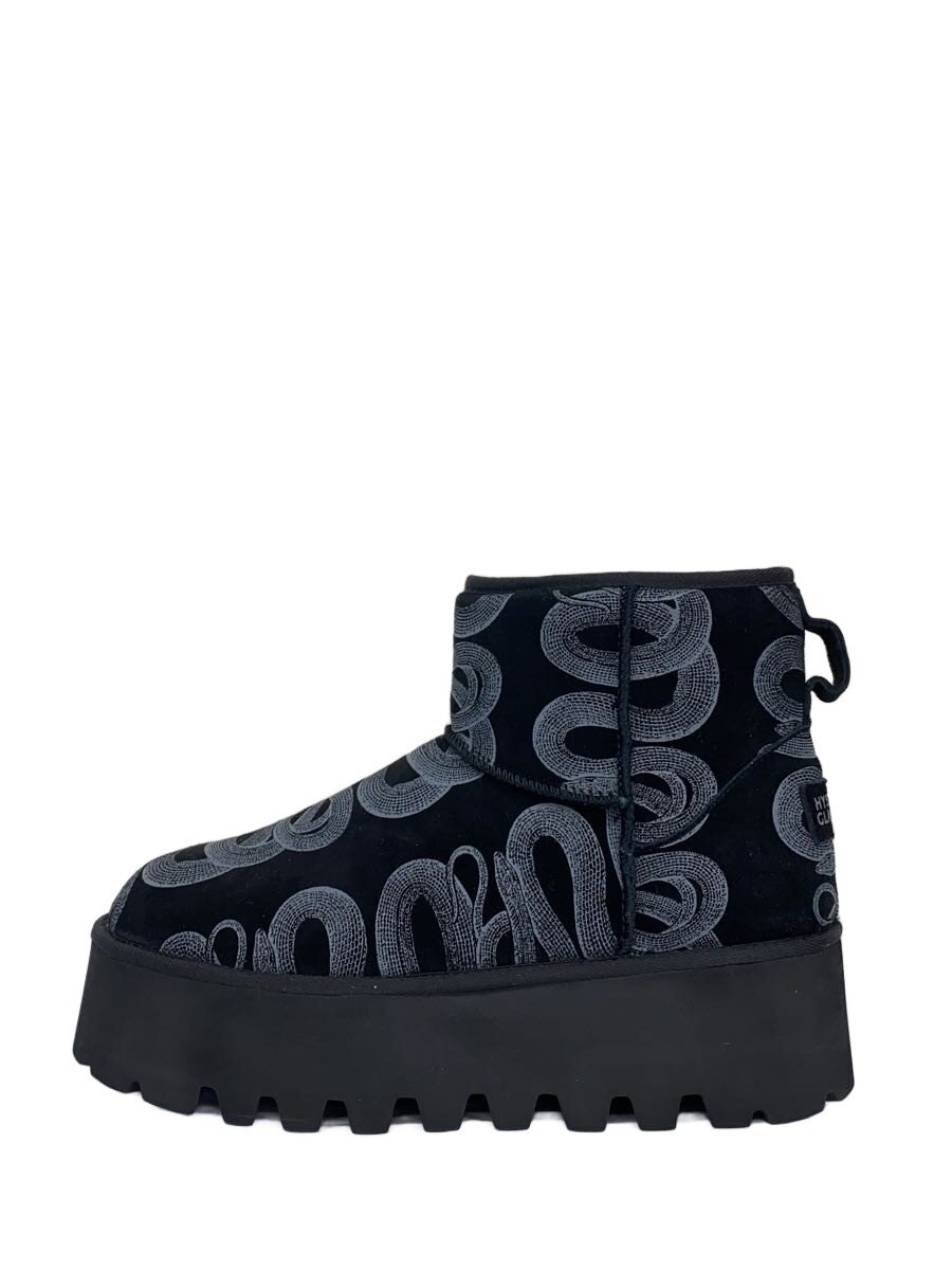 【中古】HYSTERIC GLAMOUR◆SNAKE LOOP プラットホームブーツ/25珊/BLK/01253QS014【シューズ】