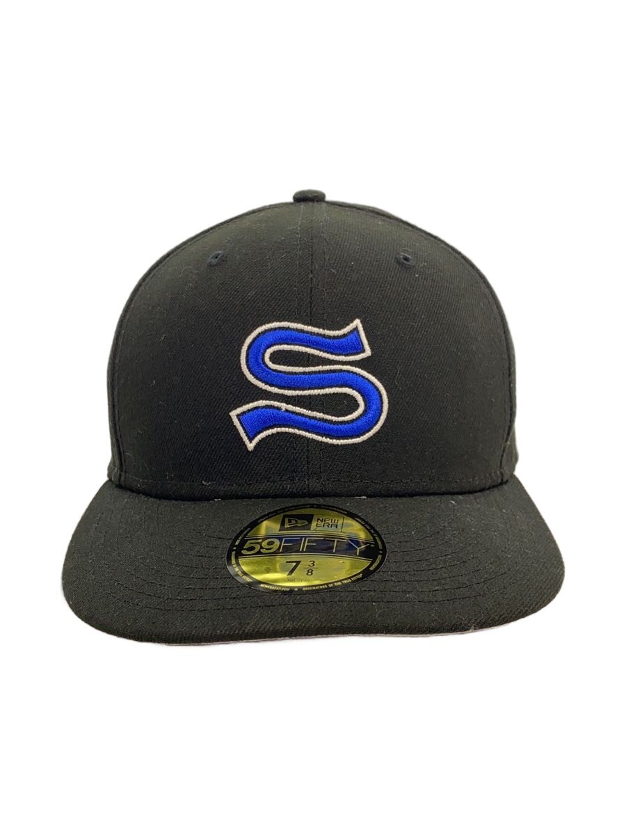 【中古】NEW ERA◆旗がしら/7 3/8/ポリエステル/BLK/メンズ【服飾雑貨他】