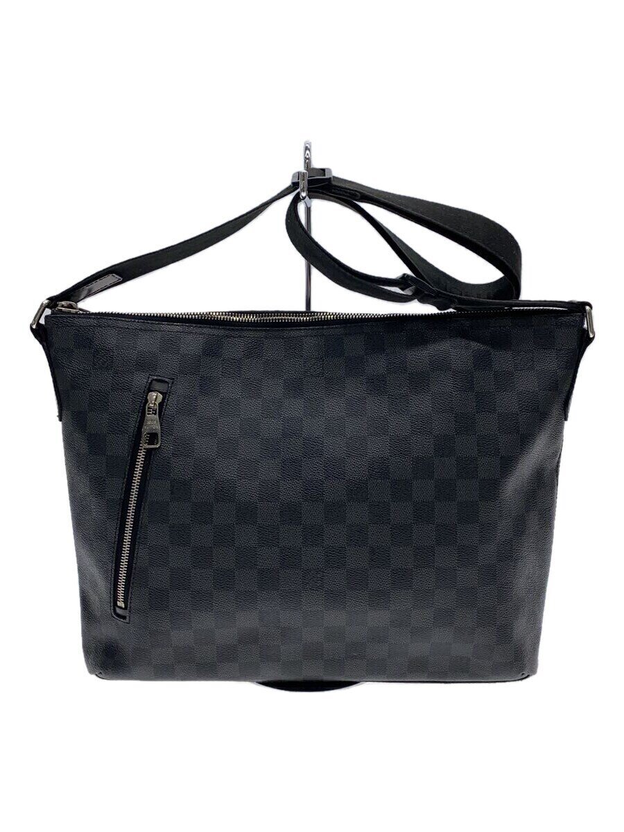【中古】LOUIS VUITTON◆1)ミックMM_ダミエ・グラフィット_BLK/PVC/BLK【御徒面子】