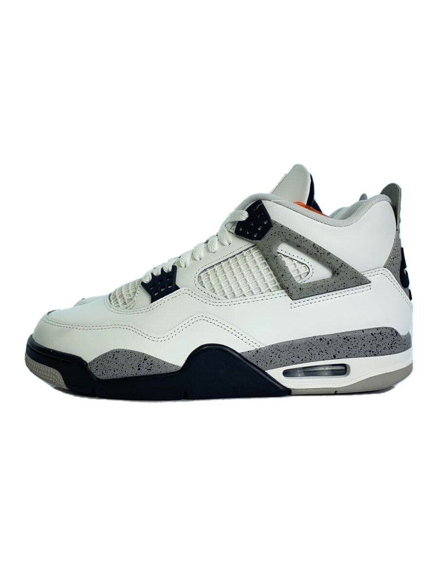 【中古】NIKE◆AIR JORDAN 4_エアジョーダン 4/27糎/WHT//【シューズ】