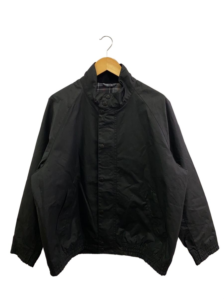 【中古】Barbour◆TRANSPORT/スタンドカラーワックスブルゾン/ジャケット/42/コットン/BLK/252MWX2497【メンズウェア】｜2ｎｄ STREET 店