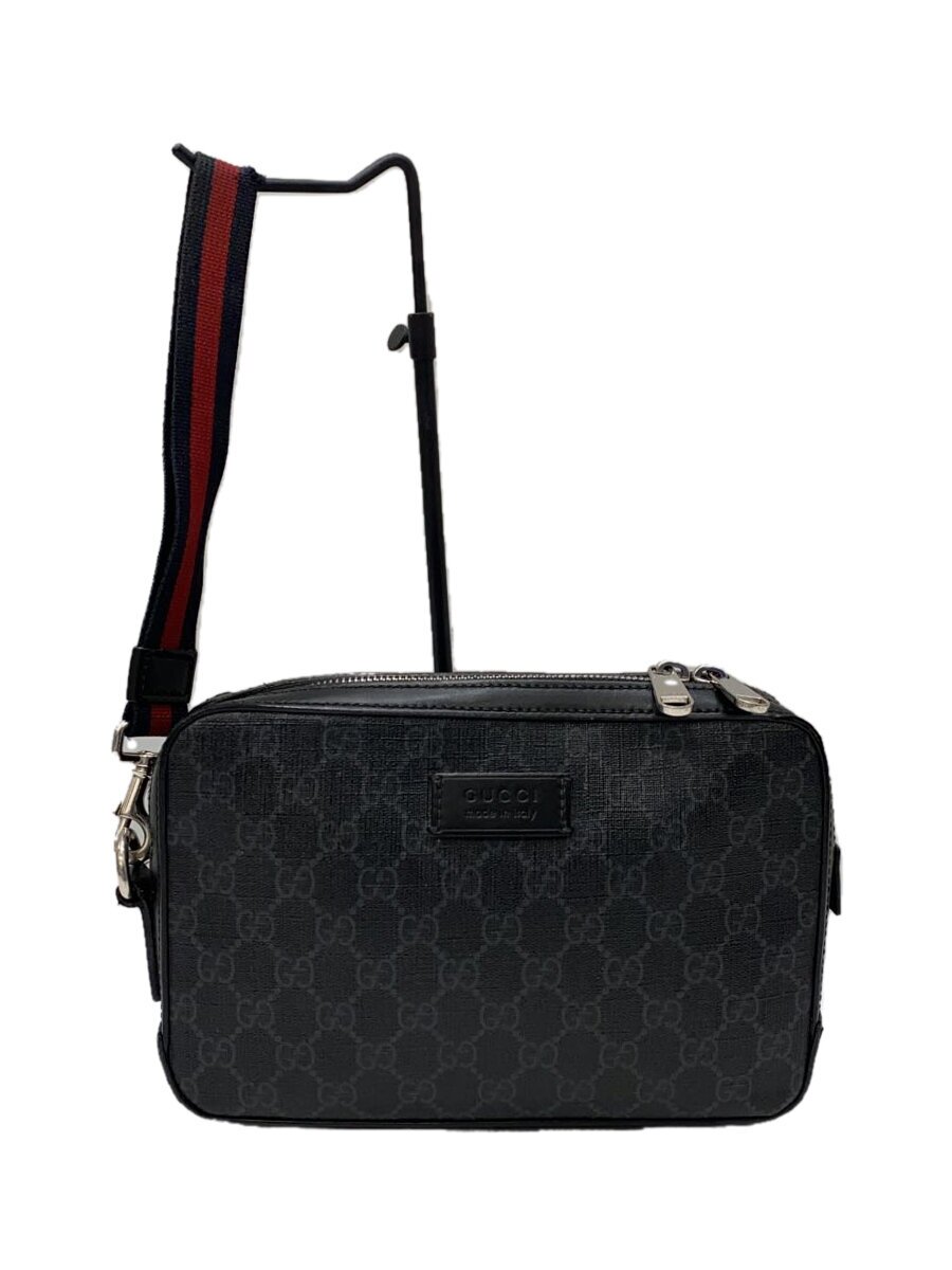 【中古】GUCCI◆二番め御徒面子/PVC/BLK/総柄/495562【御徒面子】