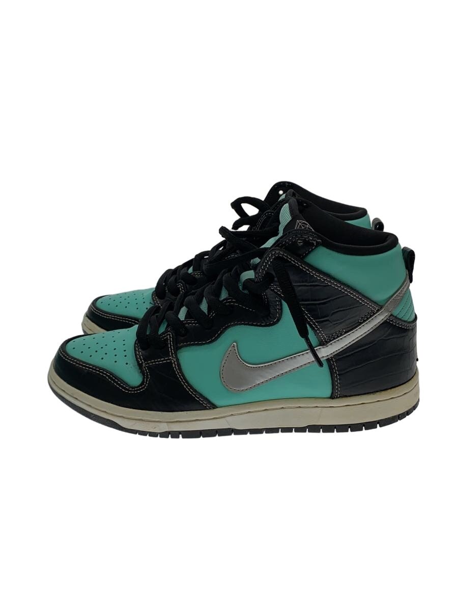 【中古】NIKE◆DUNK HIGH PRM SB/ダンクハイプレミアム/青碧/653599-400/26珊/BLU【シューズ】