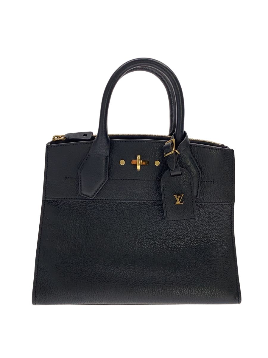 【中古】LOUIS VUITTON◆シティ・スティーマーPM_トリヨン/牛皮/BLK/M53028【御徒面子】