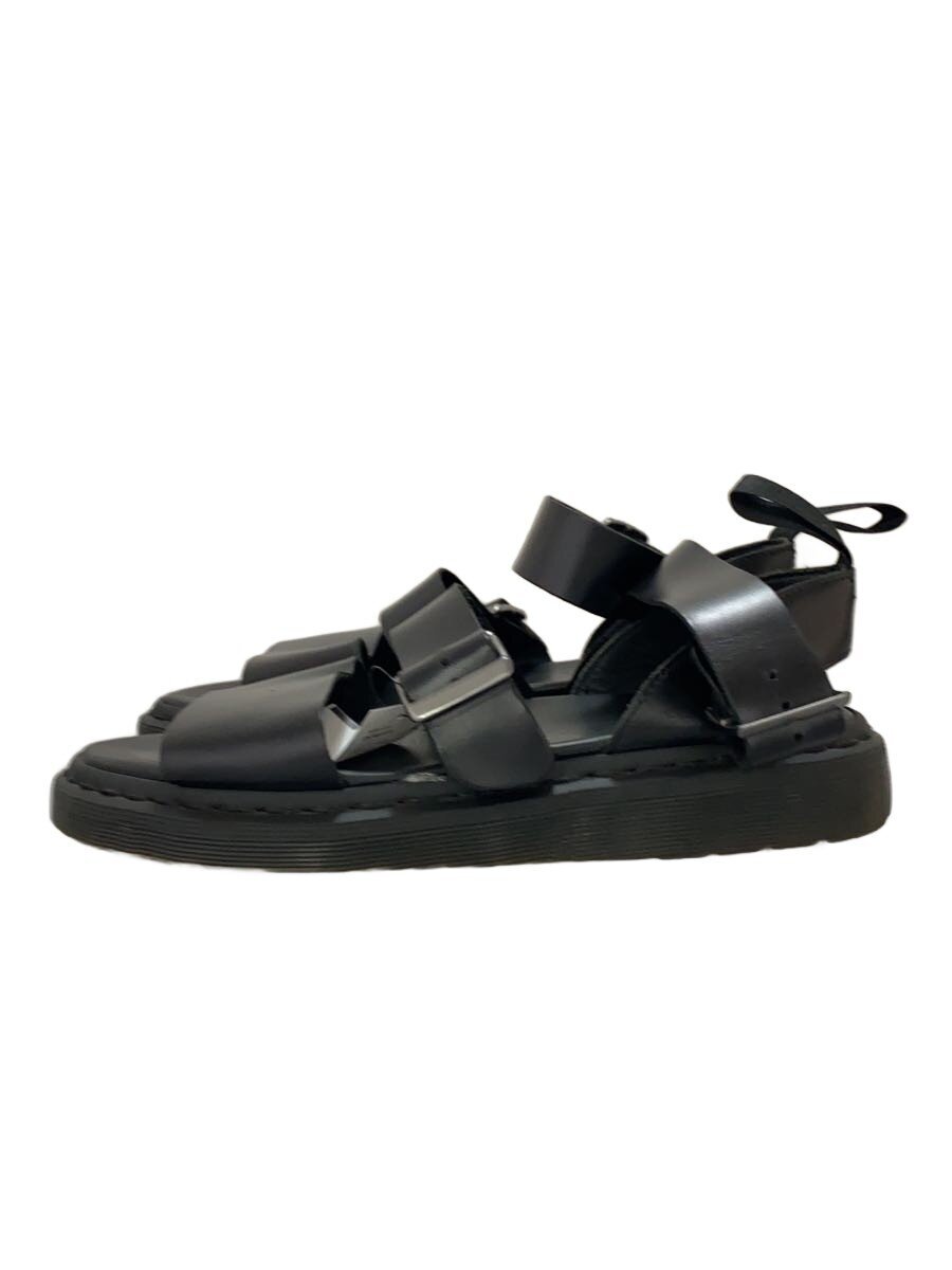【中古】Dr.Martens◆サンダル/UK8/BLK/WY004【シューズ】