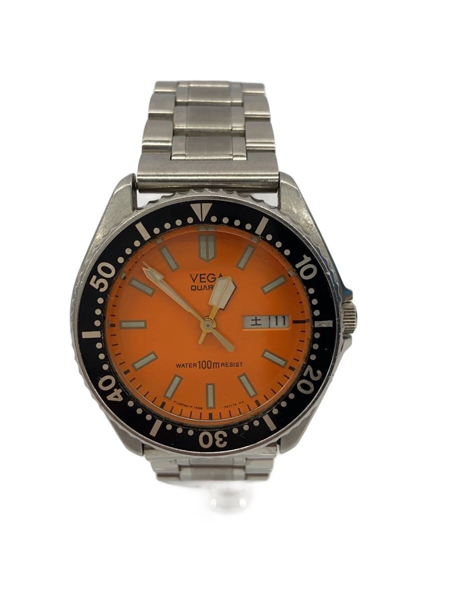 【中古】VEGA◆CITIZEN/ダイバーズ/100m/石英ウオッチ/アナログ/瑠璃小傷有【服飾雑貨他】
