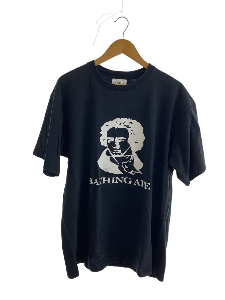 【中古】A BATHING APE◆プルオーバー/XXL/綿織物/BLK/刷り上げる/001TE1701020M【メンズウェア】