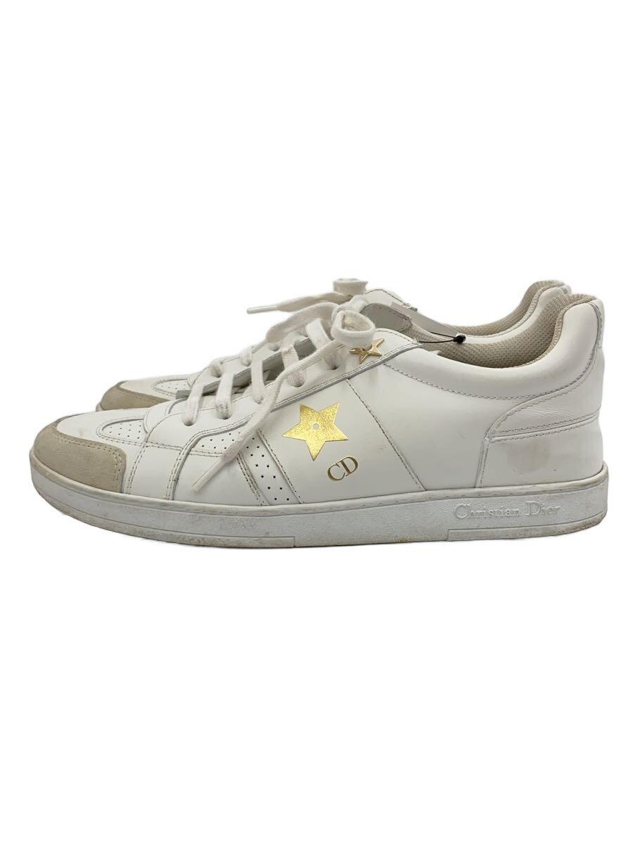 【中古】Christian Dior◆ローカットスニーカー/24.5珊/WHT/LS0323【シューズ】