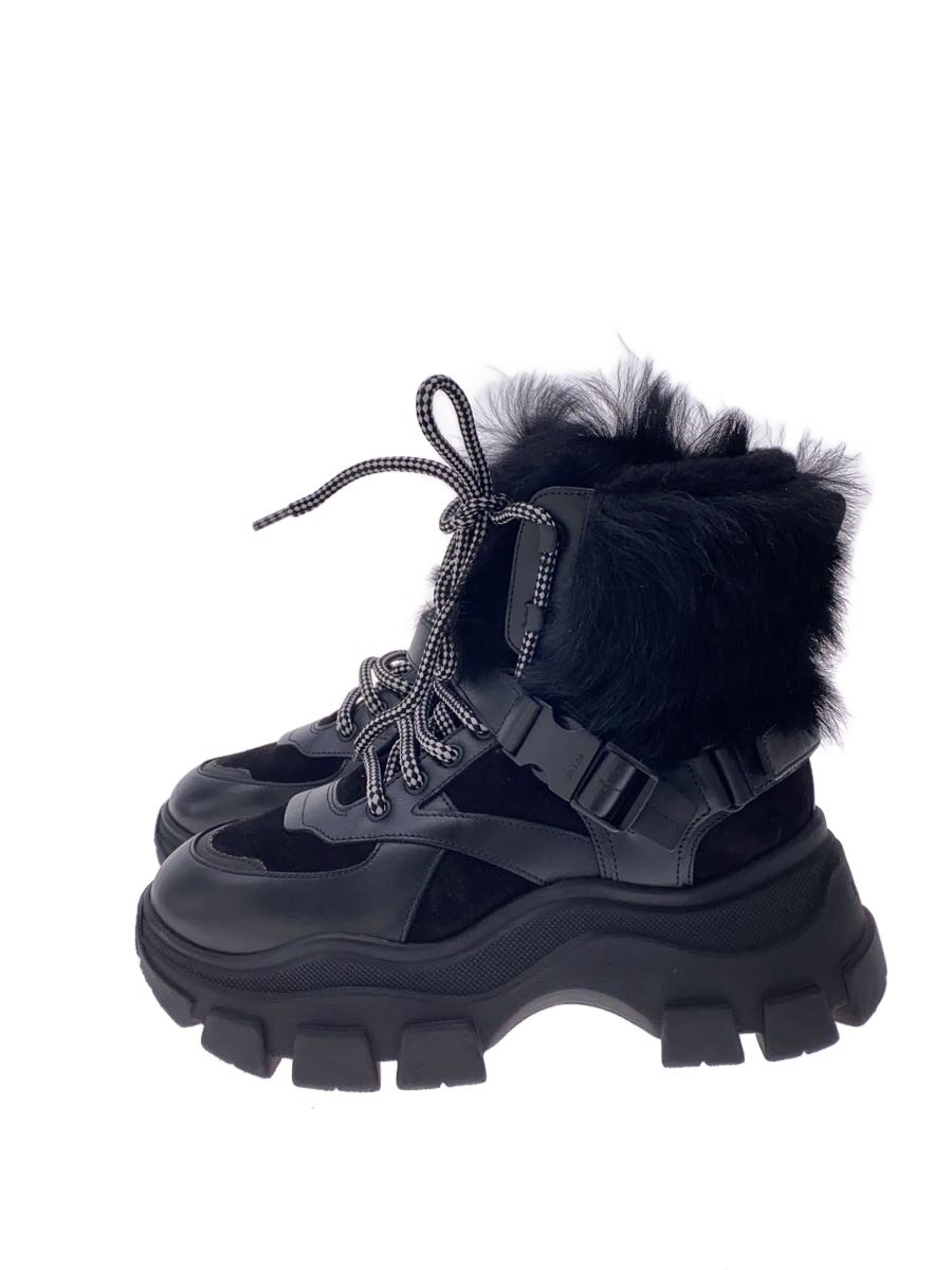 【中古】PRADA◆モノリス/ファー/ショートブーツ/8830 9533【シューズ】｜2ｎｄ STREET 店