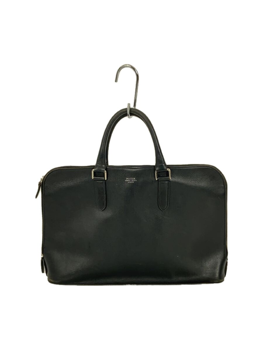 【中古】PORTER◆ブリーフ入れもの/なめし革/BLK【御徒面子】