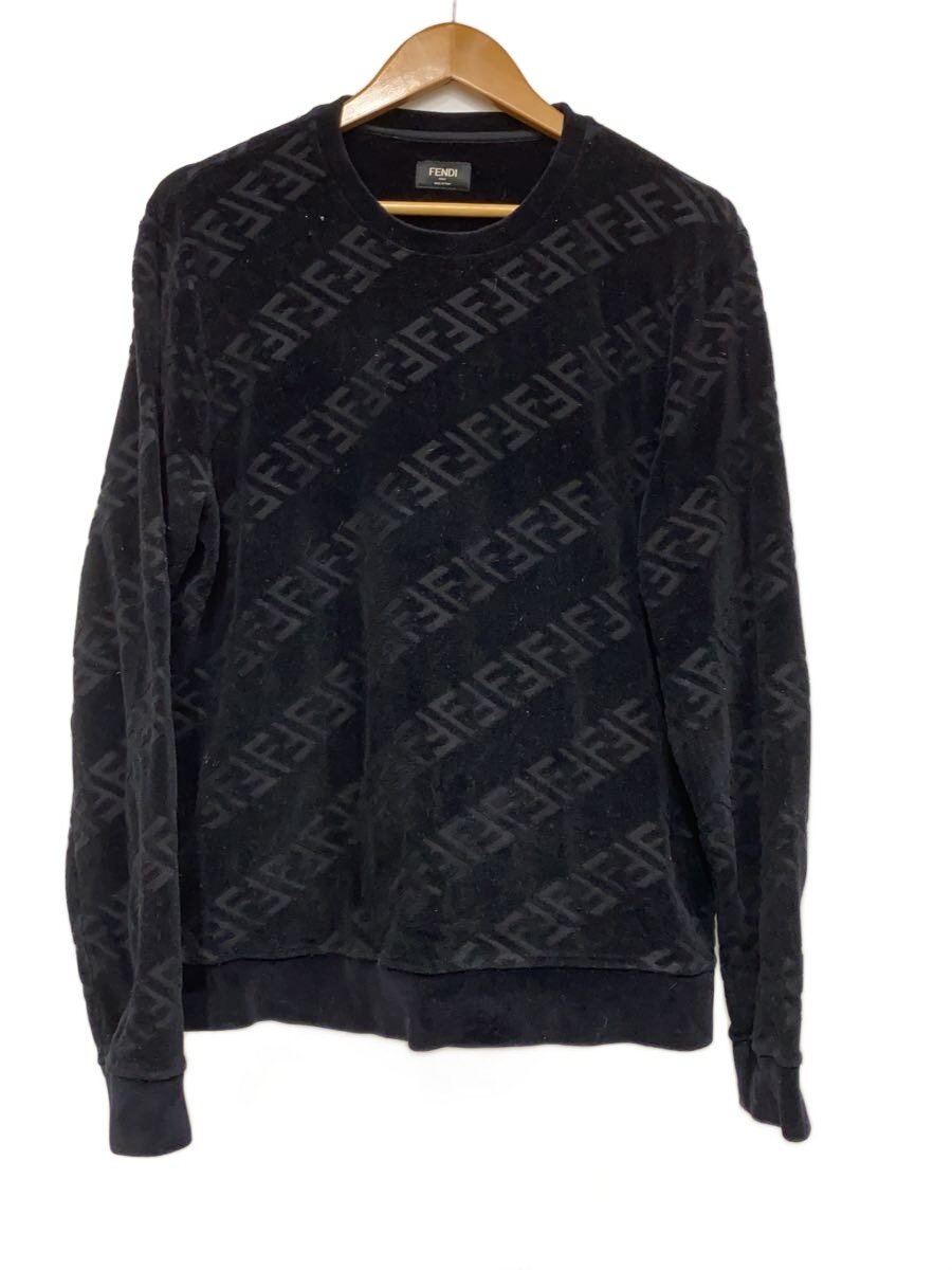 【中古】FENDI◆汗水/M/綿織物/BLK/総柄/FY0178 AHCA【メンズウェア】