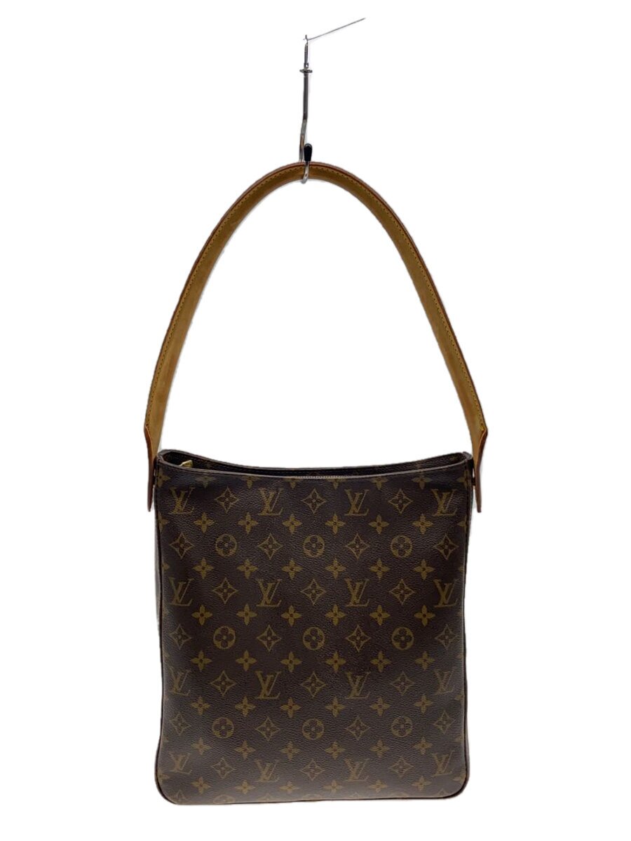 【中古】LOUIS VUITTON◆ルーピングGM/ショルダーバッグ/モノグラム/PVC/BRW/M51145【御徒面子】