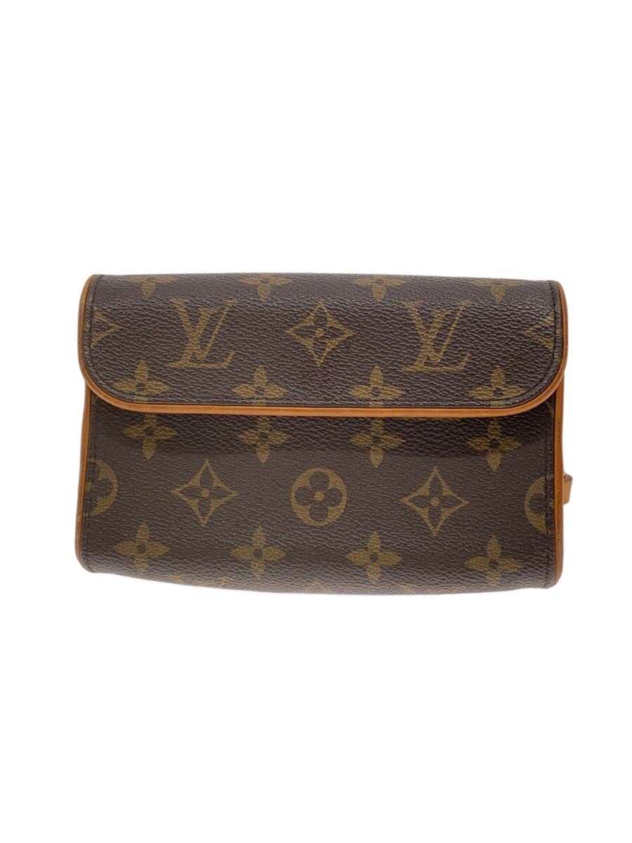 【中古】LOUIS VUITTON◆ポシェット・フロランティーヌ_モノグラム・帆布/PVC/BRW/総柄【御徒面子】