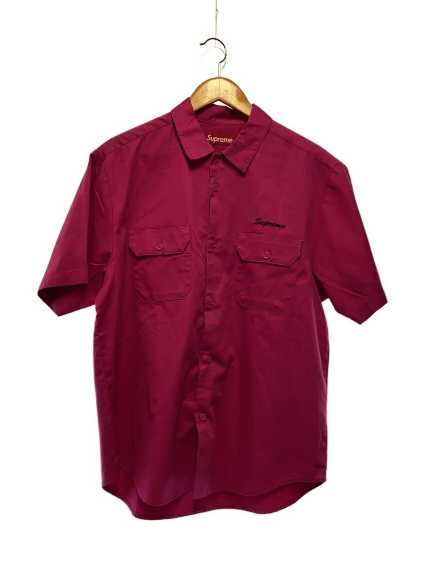 【中古】Supreme◆半袖プルオーバー/M/綿織物/PNK【メンズウェア】