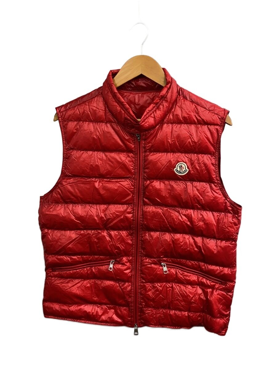 【中古】MONCLER◆17AW/GUI GILET/ダウンベスト/3/ポリ/RED/D10914336199 53029//【メンズウェア】｜2ｎｄ STREET 店