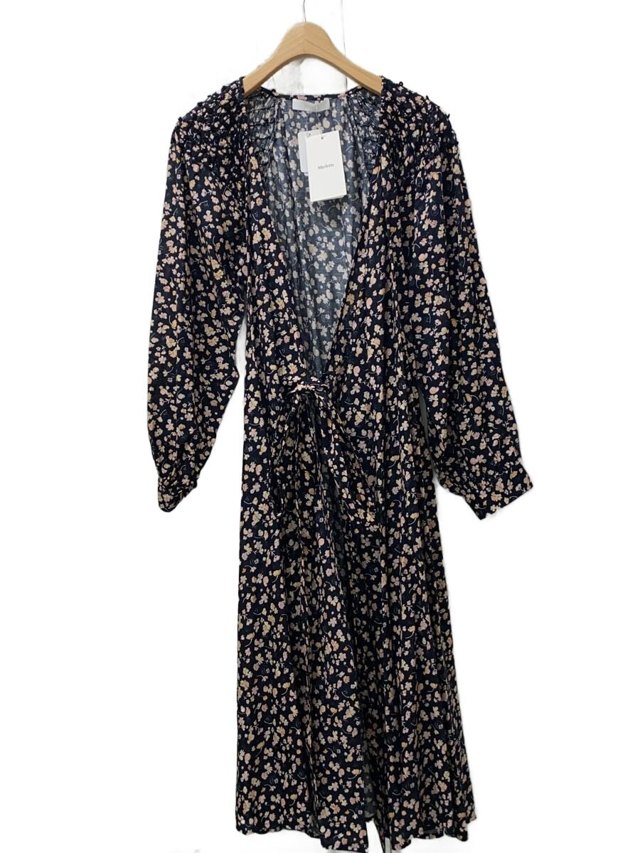 【中古】Merlette◆長袖衣装/XS/綿織物/BLK/花柄/3610300038【レディース御召しもの】