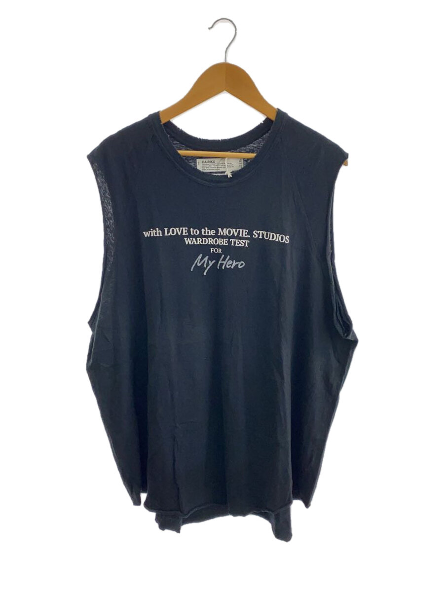 【中古】DAIRIKU◆貯蔵タンクとっ始め/L/綿織物/BLK/刷り上げる/24SS C-9/Tour Big Nosleeve Tee//【メンズウェア】