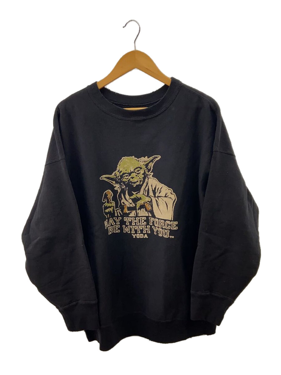 【中古】BOWWOW◆STARWARS/YODA/スウェット/XL/コットン/BLK/BW242-YSS/? NULL ?【メンズウェア】｜2ｎｄ STREET 店