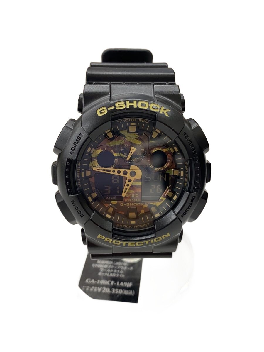 【中古】CASIO◆石英ウオッチ・G-SHOCK/デジアナ/BLK//【服飾雑貨他】