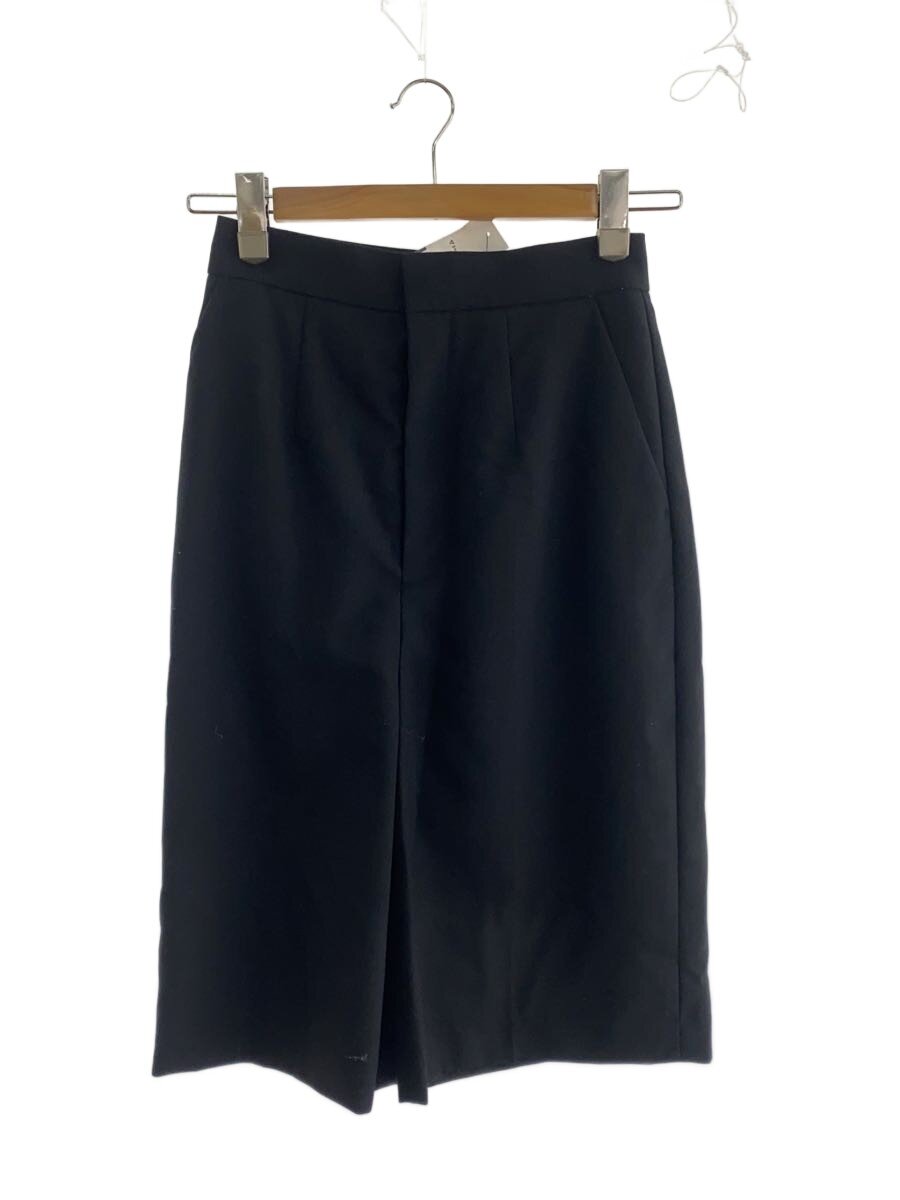 【中古】ENFOLD◆HALF TROUSERS/36/綿織物/BLK/無地/300ES131-1760//【レディース御召しもの】