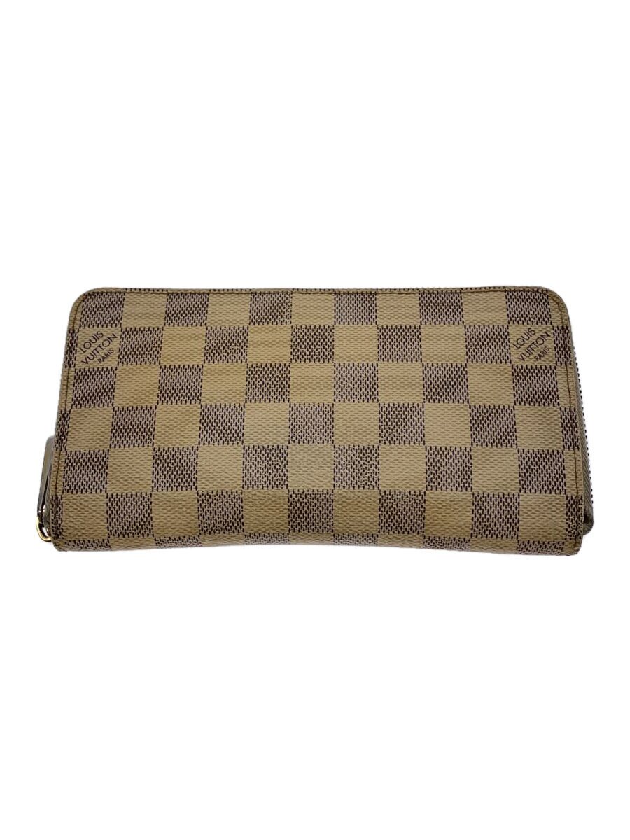 【中古】LOUIS VUITTON◆ジッピー・ウォレット_ダミエ・アズール_WHT/PVC/WHT/総柄/レディース//【服飾雑貨他】