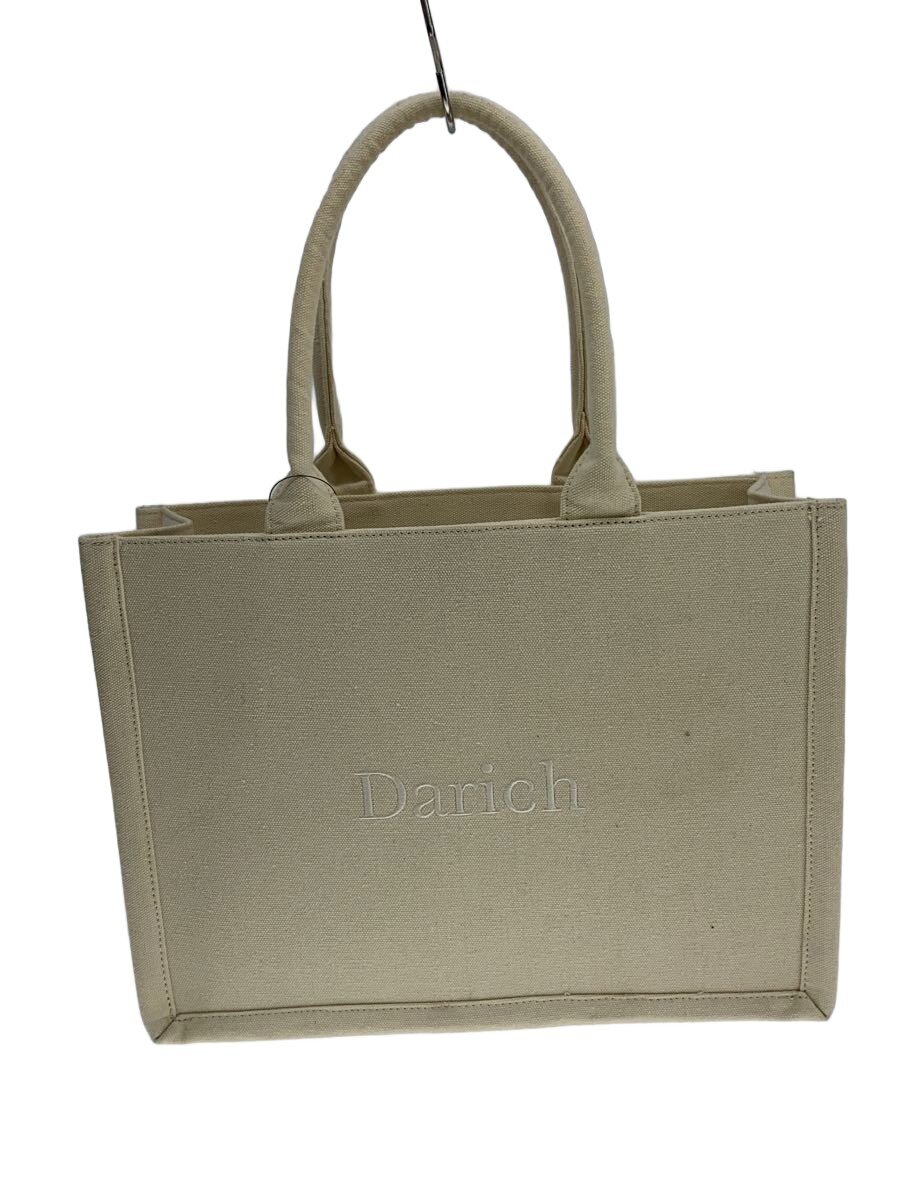 【中古】Darich◆ロゴトート/帆布/CRM/無地//【御徒面子】