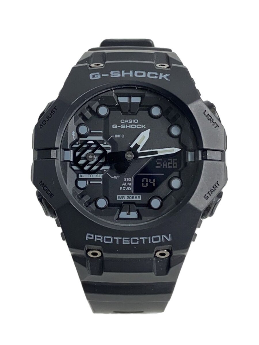 【中古】CASIO◆石英ウオッチ_G-SHOCK/デジアナ/天然ゴム/黒いこと【服飾雑貨他】