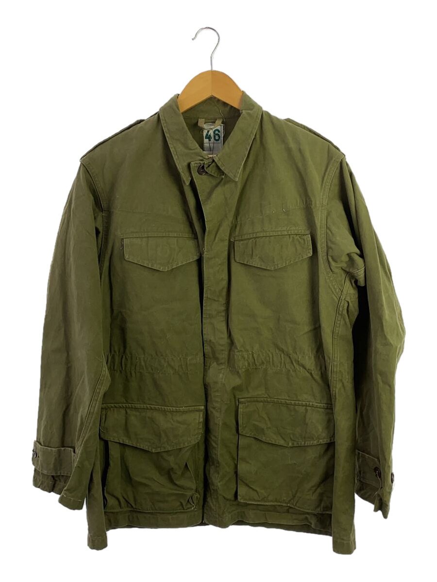 【中古】FRENCH MILITARY◆M-47/ホップサック/ジャケット/46/コットン/KHK/無地【メンズウェア】｜2ｎｄ STREET 店