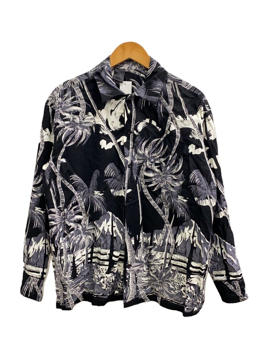 【中古】N.HOOLYWOOD◆長袖プルオーバー/38/綿織物/GRY/花柄/971-SH07【メンズウェア】