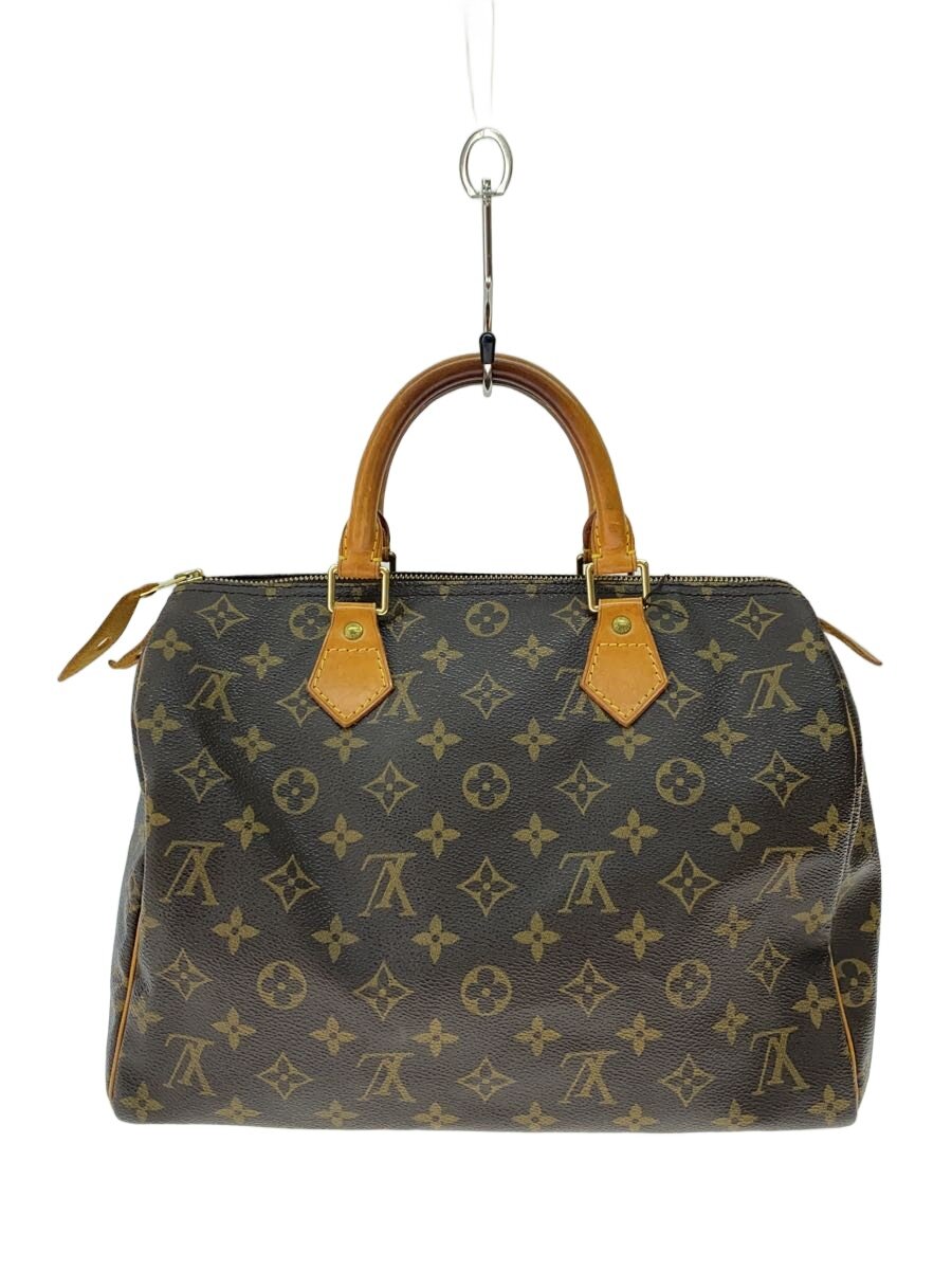 【中古】LOUIS VUITTON◆スピーディ・バンドリエール30_モノグラム・帆布/赤銅色/M46980/ボストンバッグ【御徒面子】